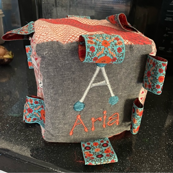 Monogram Soft Block Toy - Picture 2 of 3